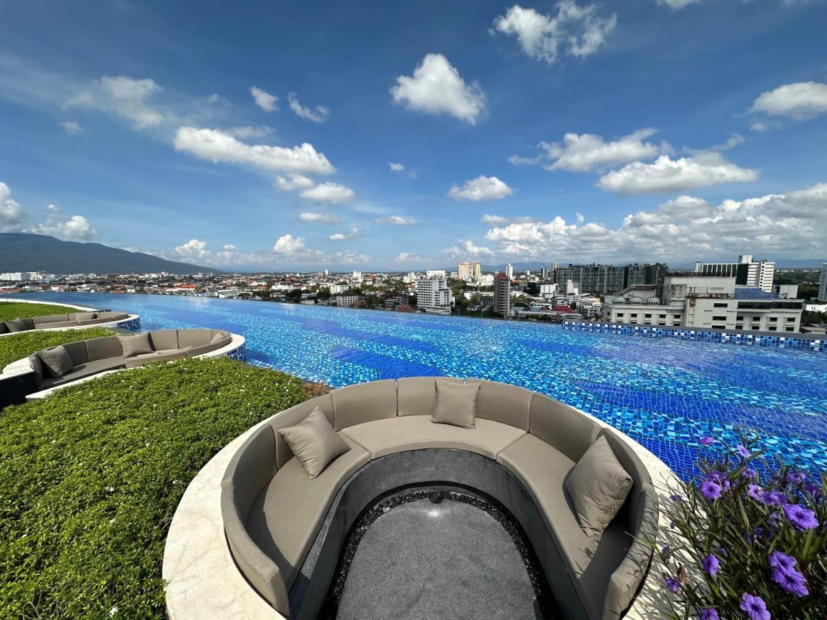 Appartement 清迈astra Sky River无边泳池宽敞wifi山景大三卧套房-有大电视和ps4pro *